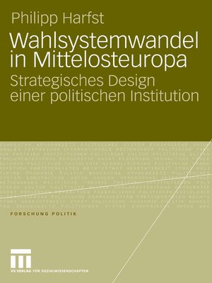cover image of Wahlsystemwandel in Mittelosteuropa